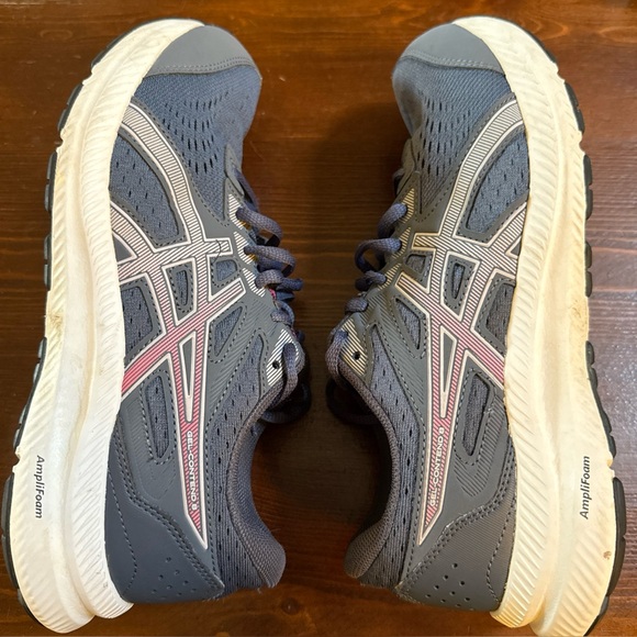 Asics Shoes - Asics Women Gel-Contend 8 Running Shoes Tarmac Lilac Hint Blue Size‎ 8.5 WIDE